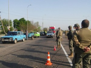 На въезде в город